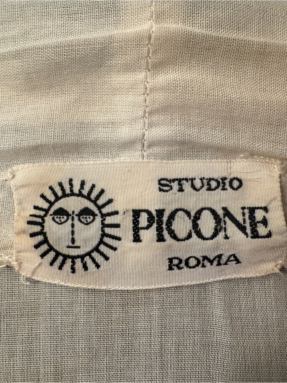 Evan Picone Olive and White Striped Tie-Belt Swim Coverup - Picture 10 of 10